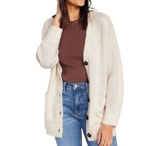Old Navy Cream Button-Up Women's vintage Cardigan XS NWOT